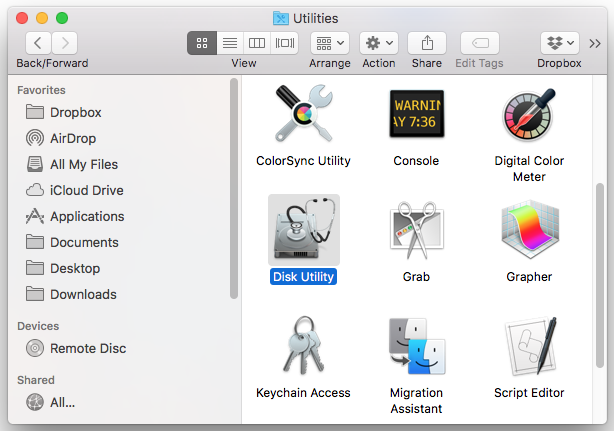 boot camp utility for mac